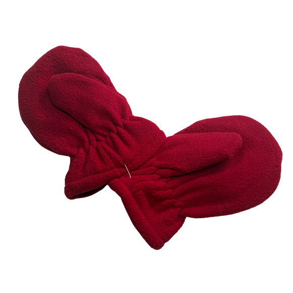 SimpliKids Fleece Sherpa Lined Reindeer Kids Winter Hat & Mittens Set 2-4 Years - Picture 7 of 10